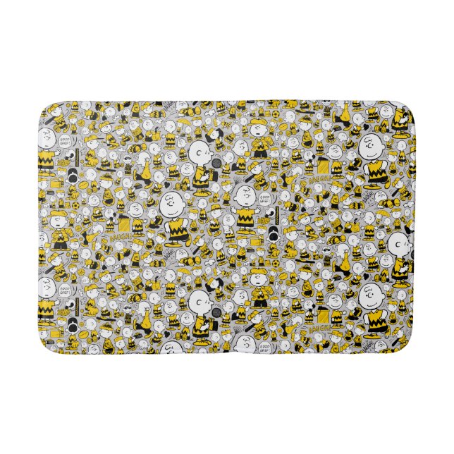 I Am Charlie Brown Pattern Bath Mat (Front)