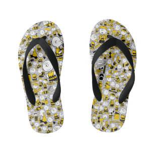 I Am Charlie Brown Pattern Kid's Jandals