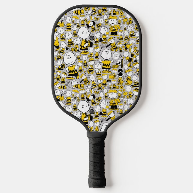 I Am Charlie Brown Pattern Pickleball Paddle (Front)