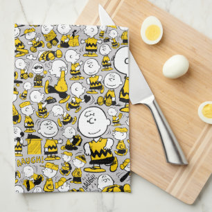 I Am Charlie Brown Pattern Tea Towel