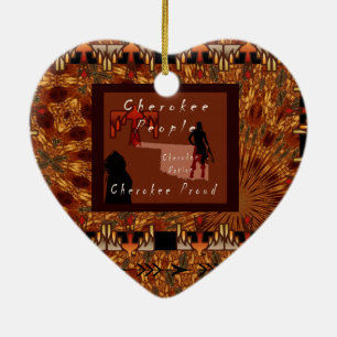 I am Cherokee Ceramic Tree Decoration