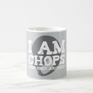 I Am Chops logo mug