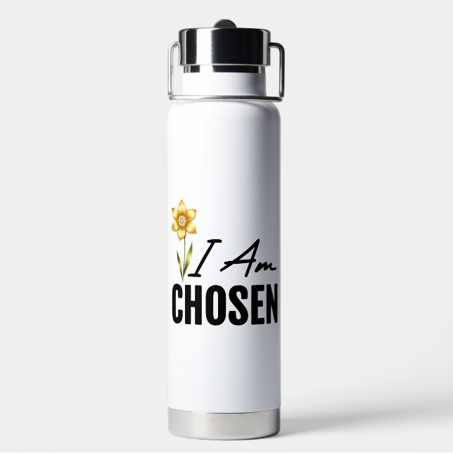 I Am Chosen Water Bottle (Back)