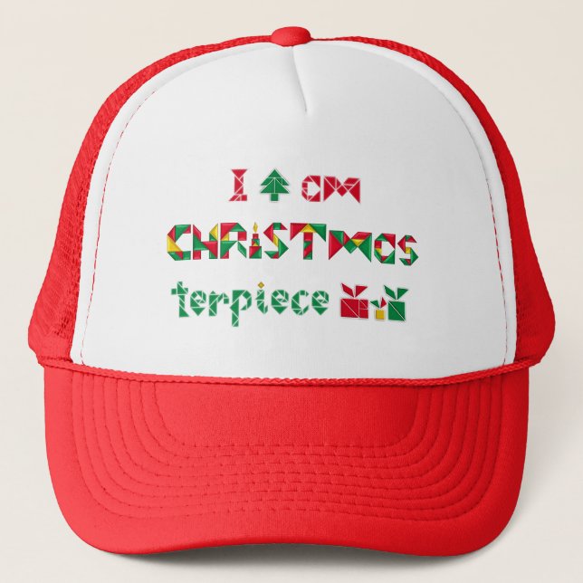 I am CHRISTmasterpiece Trucker Hat (Front)