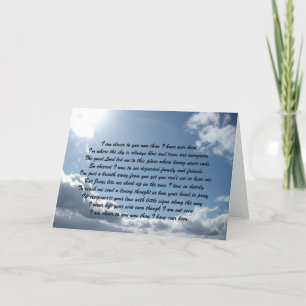 I am closer to you now than I have ev... Card