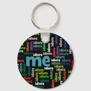 I am Completely Surrounded by a Group of Idiots Key Ring