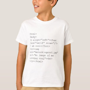 "I Am Cool" HTML Coding Tee
