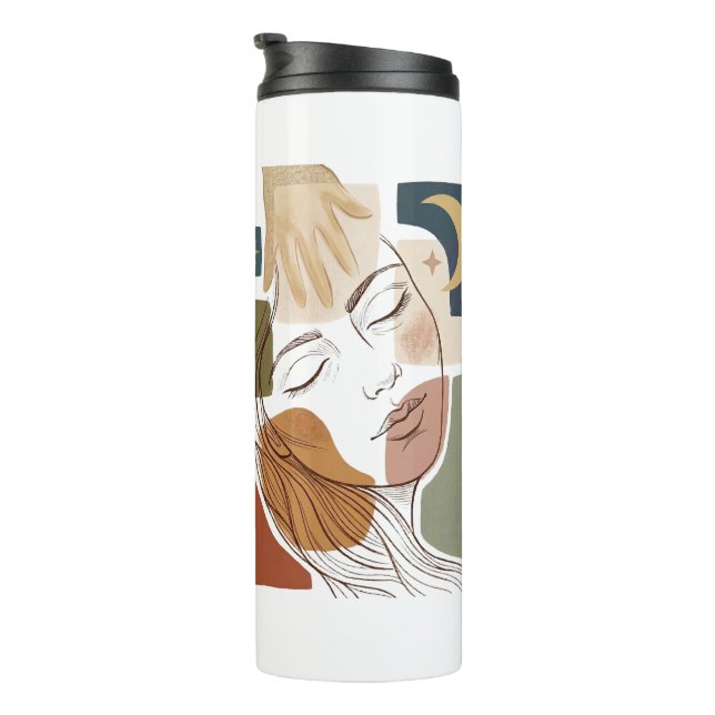 I AM CREATED - By Design Thermal Tumbler (Rotated Right)