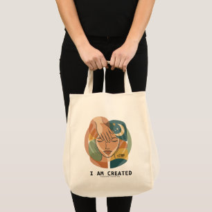 I Am Created - Creator's Hand Tote Bag