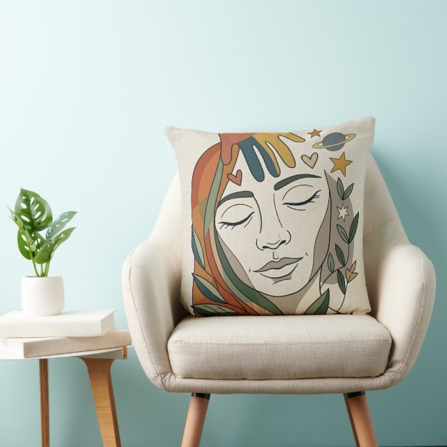 I AM CREATED – Hand of Life Modern Cushion (Chair)