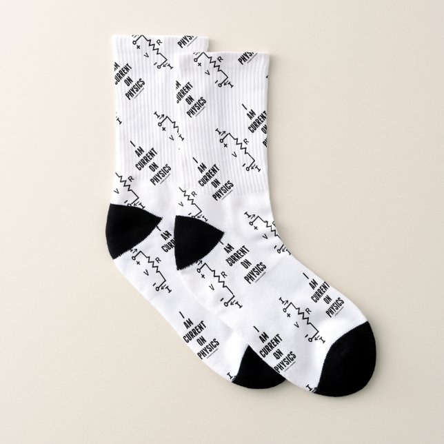 I Am Current On Physics Circuit Ohm's Law Socks (Pair)