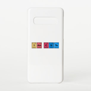 I am Cute Periodic Table Samsung Galaxy Case