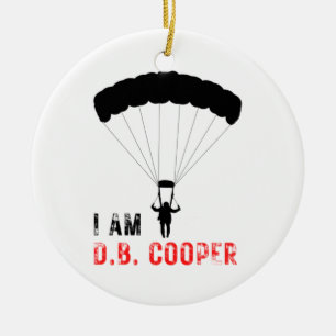 I AM D.B. Cooper Ceramic Tree Decoration