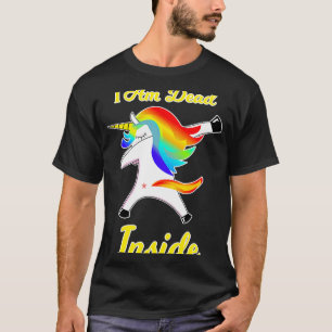 I Am Dead Inside Dabbing Unicorn Dab T-Shirt