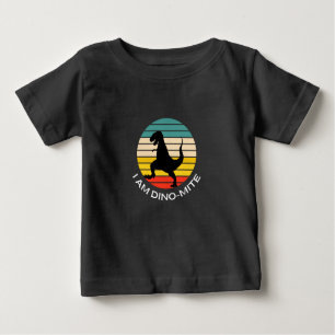 I am dino-mite dinosaur kids design toddler t-shir baby T-Shirt