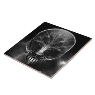 I Am Doom Fractal Skull Tile