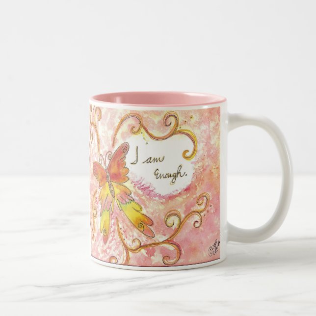 I am enough- affirmation mug (Right)