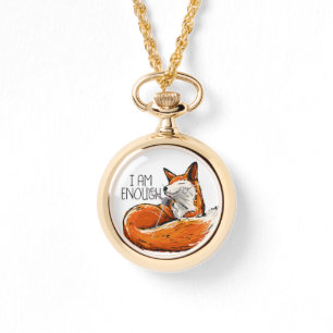 "I am enough" self care fox Watch