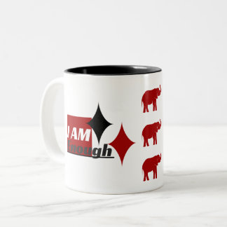 I AM Enough Two-Tone Elephant Mug