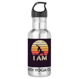 I AM FAITH YOGA CLOTHING Small SS water bottle
