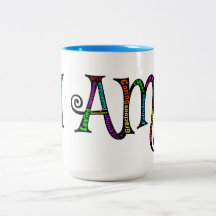 I AM fancy two toned mug