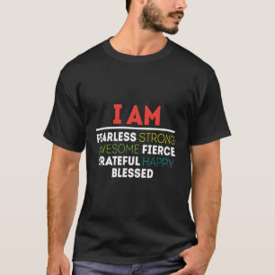 I Am Fearless Strong Blessed Hoodie T-Shirt