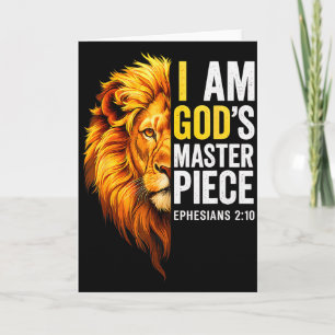 I Am God`s Masterpiece Christian Ephesians 2_20  Card