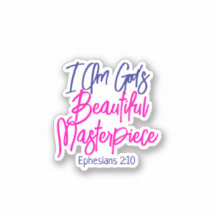 I Am God's Beautiful Masterpiece Bible Verse