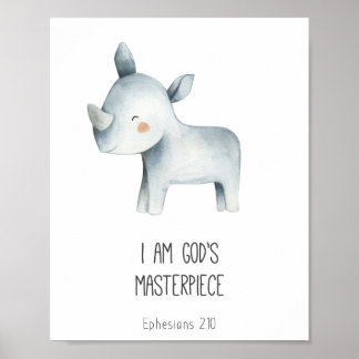 I am Gods Masterpiece Bible Verse Kids Decor