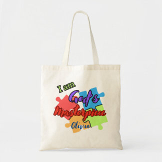 "I Am God's Masterpiece" personalised tote bag