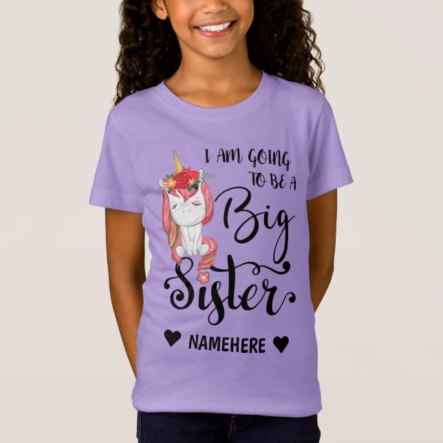 I am Going to be a Big Sister T-Shirt (Front)