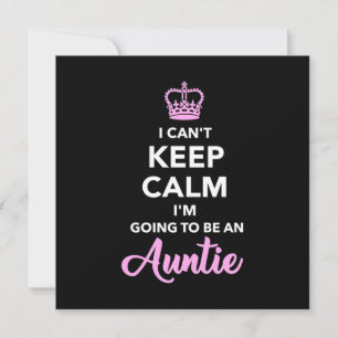 I Am Going To Be An Auntie Invitation