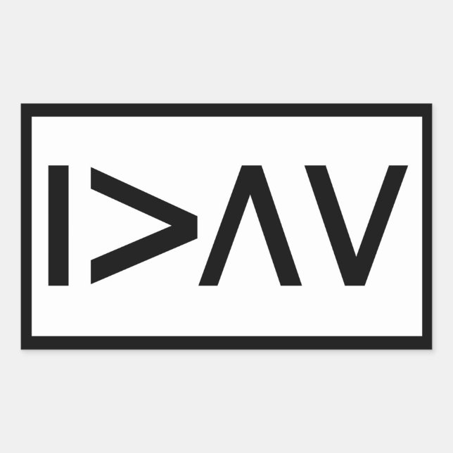 I am greater than my highs and lows - rectangle rectangular sticker (Front)