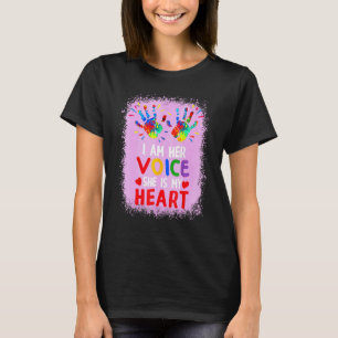 I Am Her Voice She Is My Sheart Autism Awareness T-Shirt