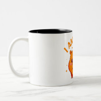 I am Hippo - Funny Hippo Two-Tone Coffee Mug