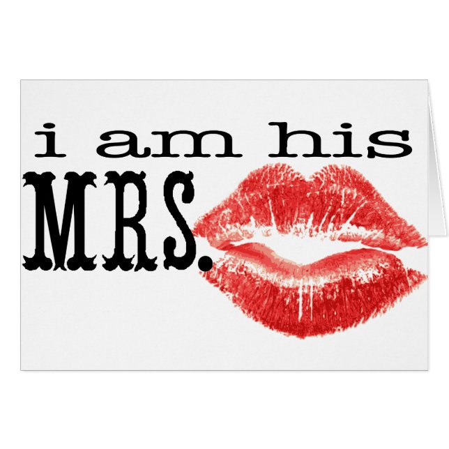 I am His Mrs. (Front Horizontal)