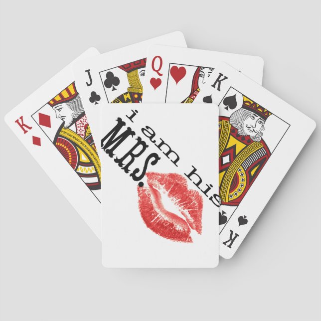 I am His Mrs. Playing Cards (Back)