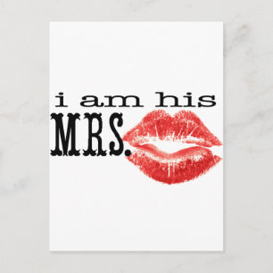 I am His Mrs. Postcard