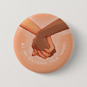 I Am Holding Your Hand by @Alalampone 6 Cm Round Badge