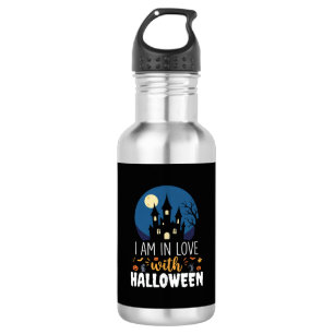 I Am In Love With Halloween Haunted Castle_1 532 Ml Water Bottle
