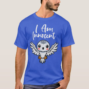 I Am Innocent I Kingfisher I Kids Snow Owl T-Shirt