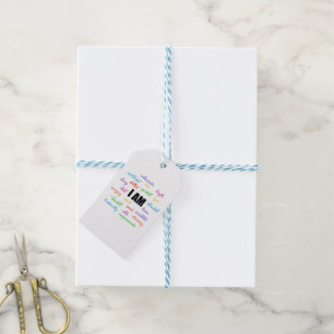I Am Inspiration, Positive, Religious, Christian Gift Tags