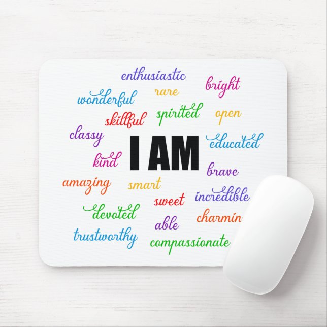 I Am Inspiration, Positive, Religious, Christian Mouse Pad (With Mouse)