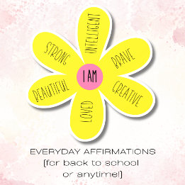 "I Am" Inspirational Daisy