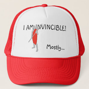 I AM INVINCIBLE! TRUCKER HAT