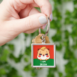 I am Irish cute animal Key Ring