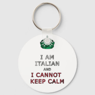 i am italian i cant not keep calm key ring