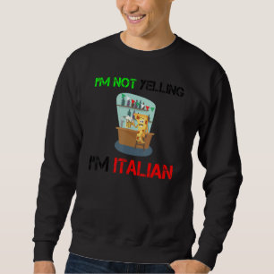 I Am Italian I Love Italy Beer Drinking Italia Piz Sweatshirt