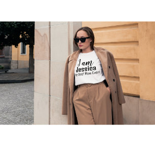 I am Jessica The Best Mum Ever Personalised T-Shirt