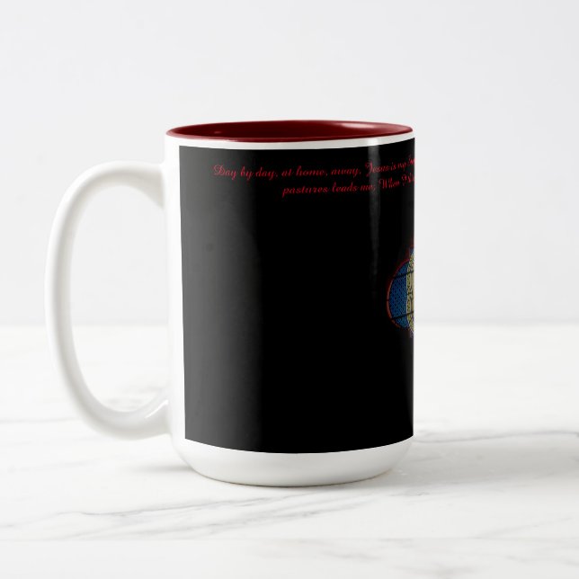 "I Am Jesus Little Lamb" #2 Two-Tone Coffee Mug (Left)